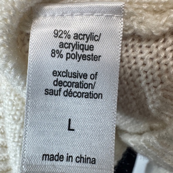 Maurices Star Print Pullover Sweater Beige - Picture 6 of 10